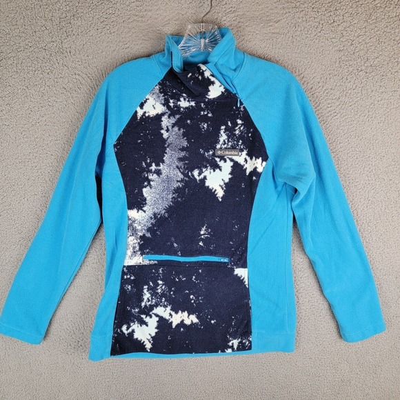 Columbia Pullover Womens Medium Long Sleeve 1/4 Side Zip Front Pocket - Picture 1 of 10